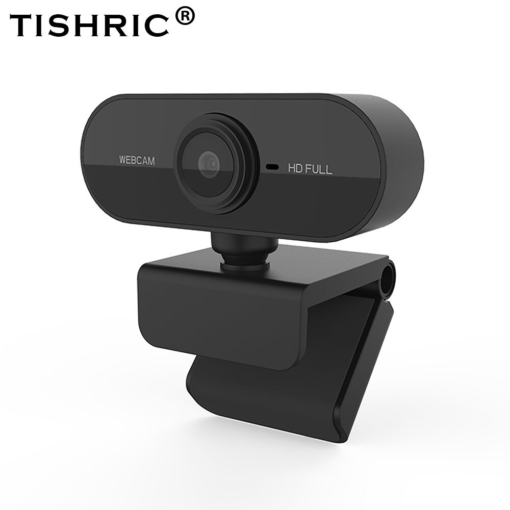 TISHRIC Full HD Webcam 1080P Web Camera With Microphone For Computer Autofocus USB Webcam 360 ° rotation PC/Computer Camera: Default Title