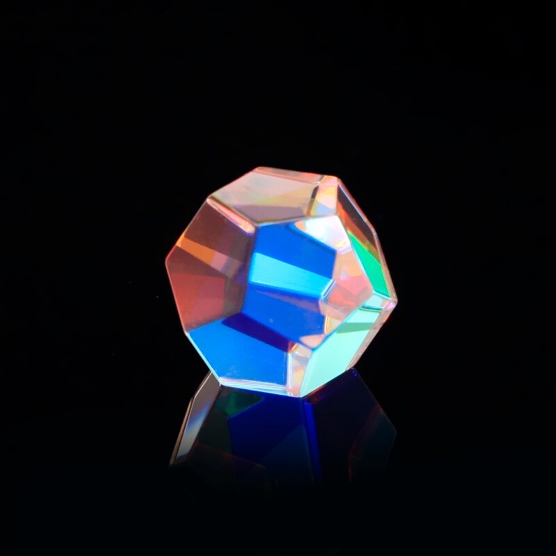 Rainbow Prism Optical Glass Multi-faceted Bright Light Combine Physics Teaching Refracted Light Spectrum Experiment Instrument