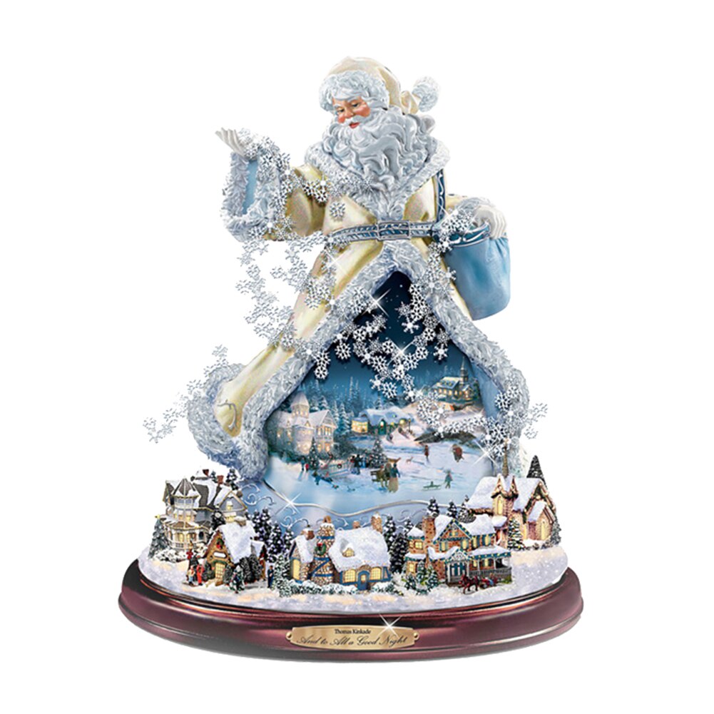 Christmas Tree Glass Showcase Rotating Sculpture Train Decorations Paste Window Paste Stickers Christmas Decorations for Home: E