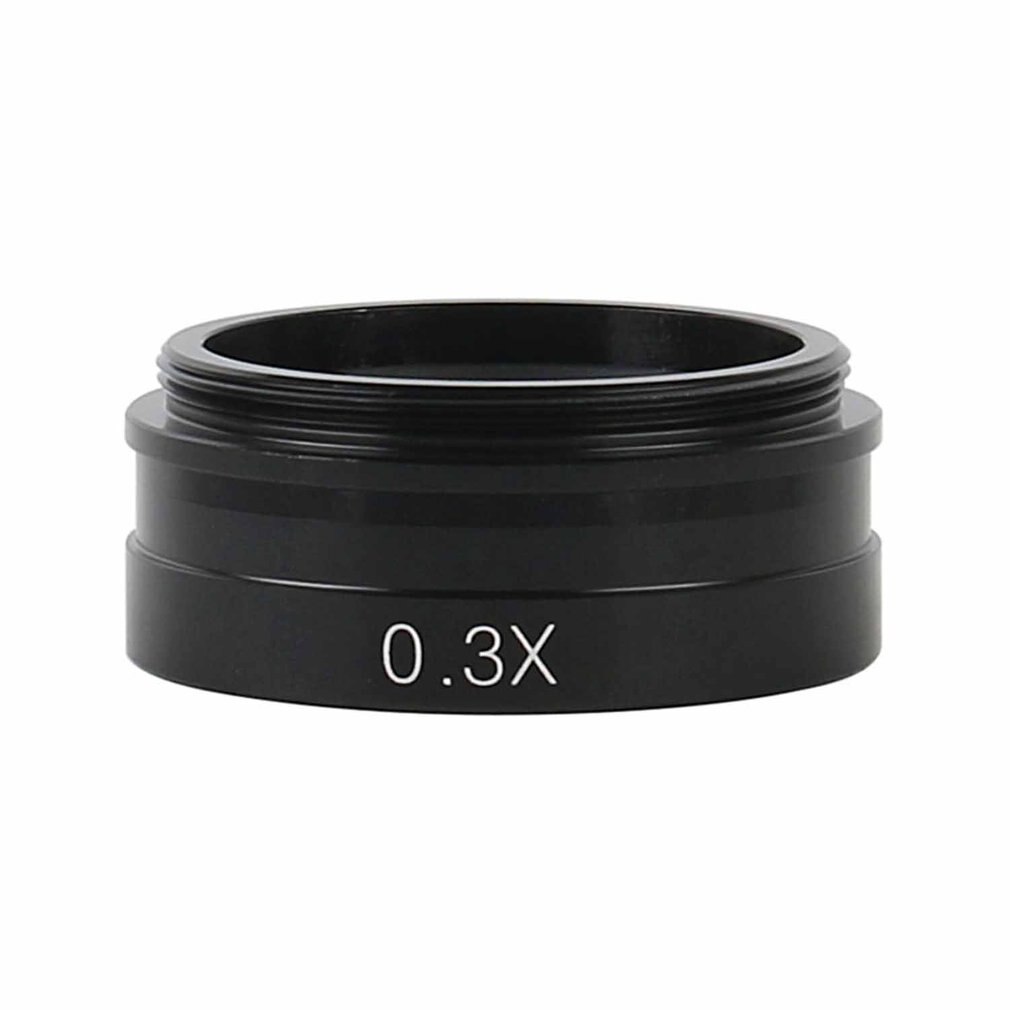 Auxiliary Objective Lens Durable Glass Plastic Suitable For 10A Monocular Video Microscope Objective Lens: 0.3X