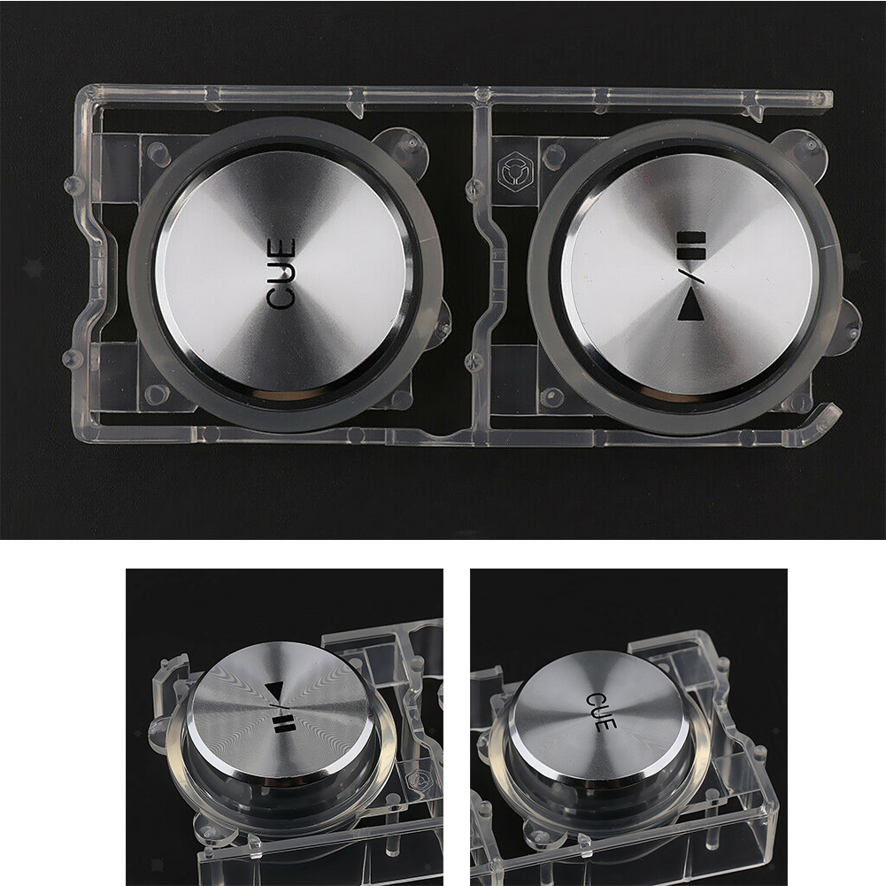 1 paar einfach zu installierende, robuste mini-bank-track-ersatzknöpfe mit wiedergabe-/pausefunktion für cdj --2000 nexus