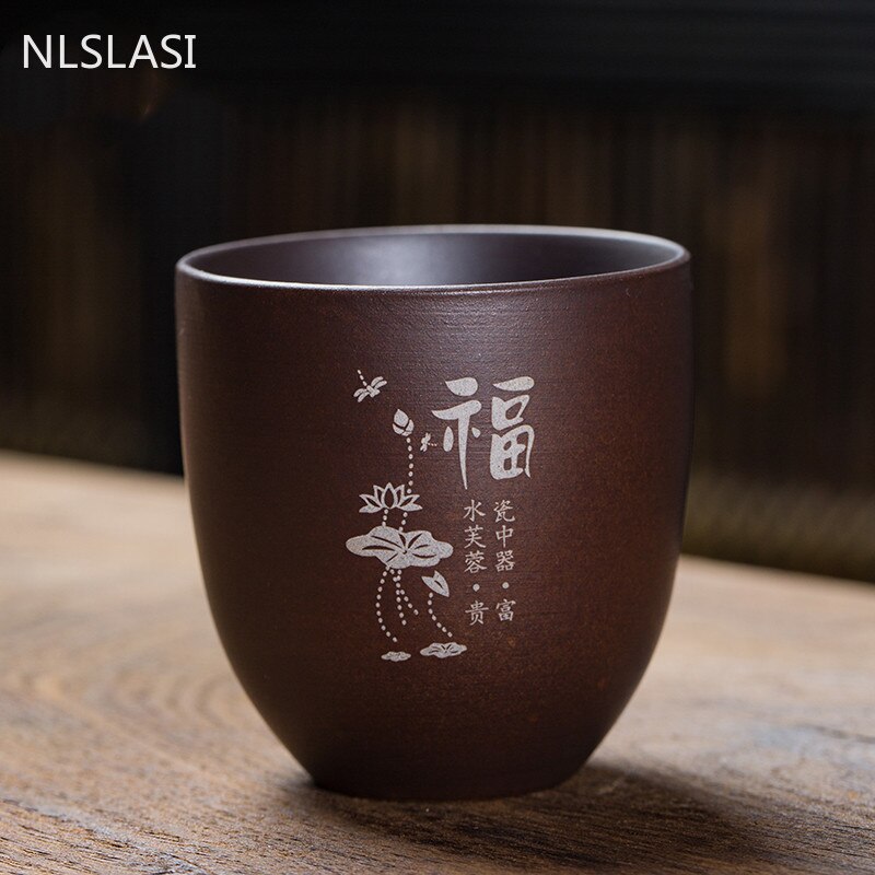 Yixing – tasse à thé en argile violette, tasse à café Oolong, thé fait à la main, Boutique, tasse à thé Master, portable, unique