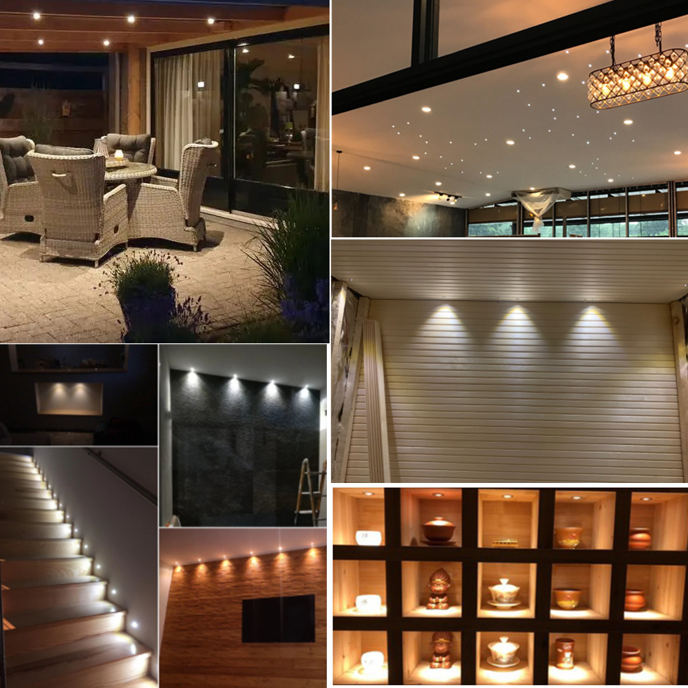 10mm Mini Spot Licht 0,5 W LED Strahler DC12V Dimmbare Strahler Einbau Led Downlight Decke Lampe Schaufenster Display beleuchtung