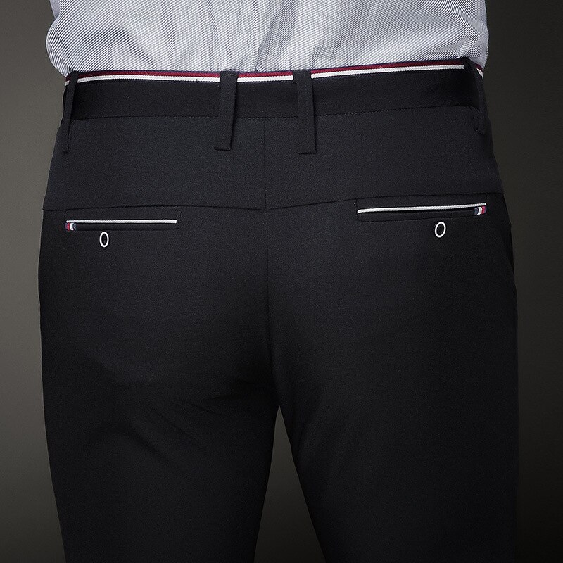 Jbersee pantalones de vestir negros para hombre, pantalones formales ajustados para boda, pantalones de traje negro para hombre, pantalones de vestir casuales para oficina, pantalones de vestir para hombre