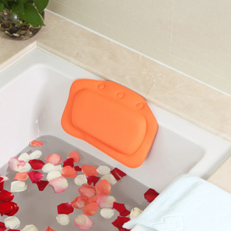 Cojín suave de PVC antideslizante para bañera, almohada acolchada para Spa, reposacabezas, cuello Res, bañera de baño, Spa