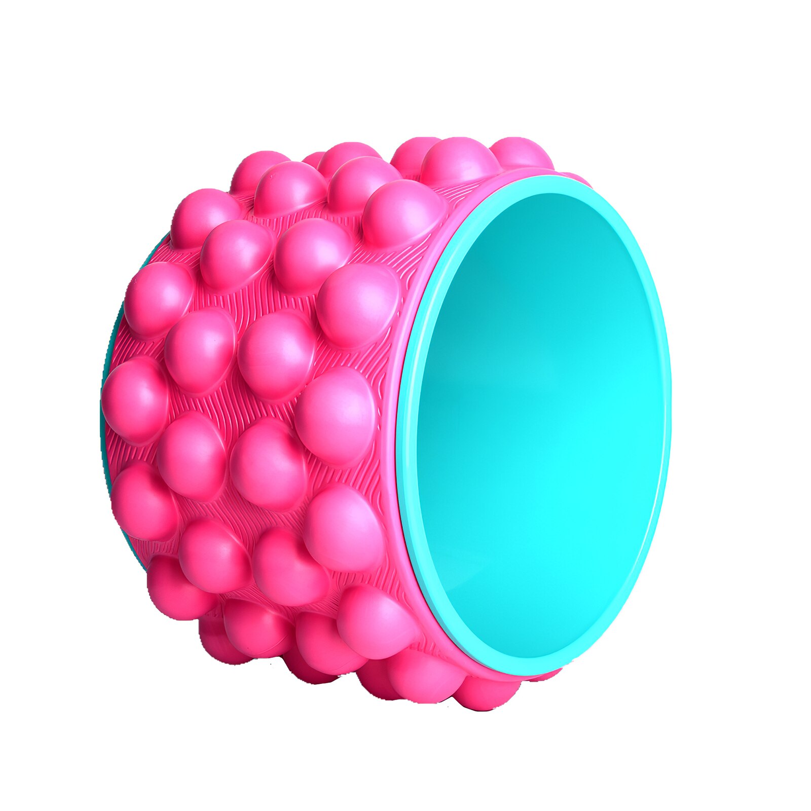 Yoga Wheel - TPE Material - Back Training Tool - Pilates Gym Workout - Massage Fitness Equipment: Pink