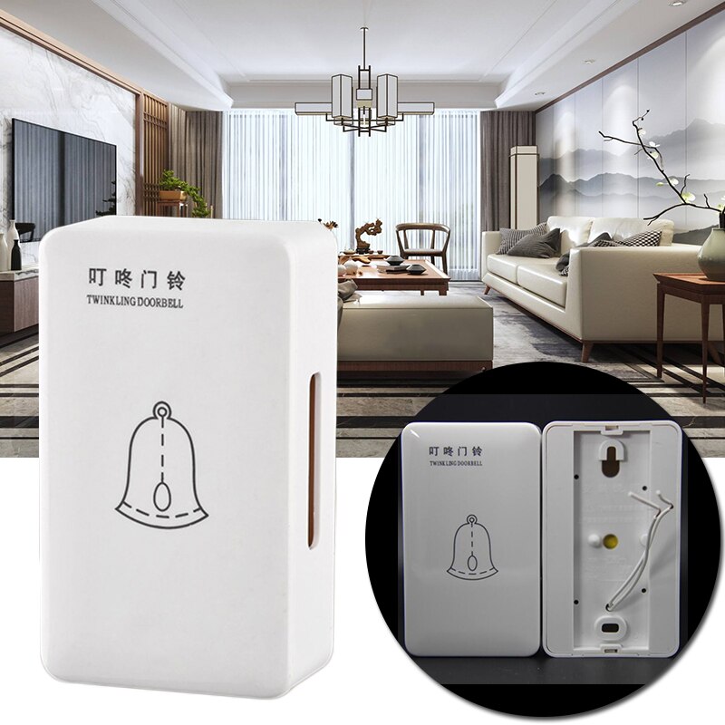 Timbre inteligente para puerta de la oficina en casa, timbre con cable, a prueba de agua, con control remoto, AC 220V, accesorios para timbre de puerta inteligente