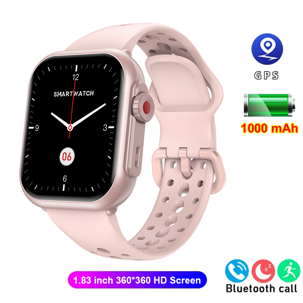 Wytrzymały inteligentny zegarek 1000mAh połączenia Bluetooth mężczyźni kobiety Smartwatch bransoletka zdatność sportowy niestandardowy zegarek twarz 2025 nowość dla Xiaomi: zielony