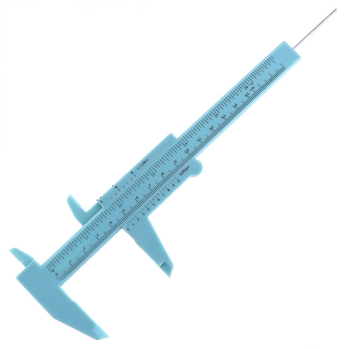1pcs 0-80mm 0-150mm Double Rule Scale Plastic Vernier Caliper Measuring Students Mini Tool Ruler Vernier Calipers