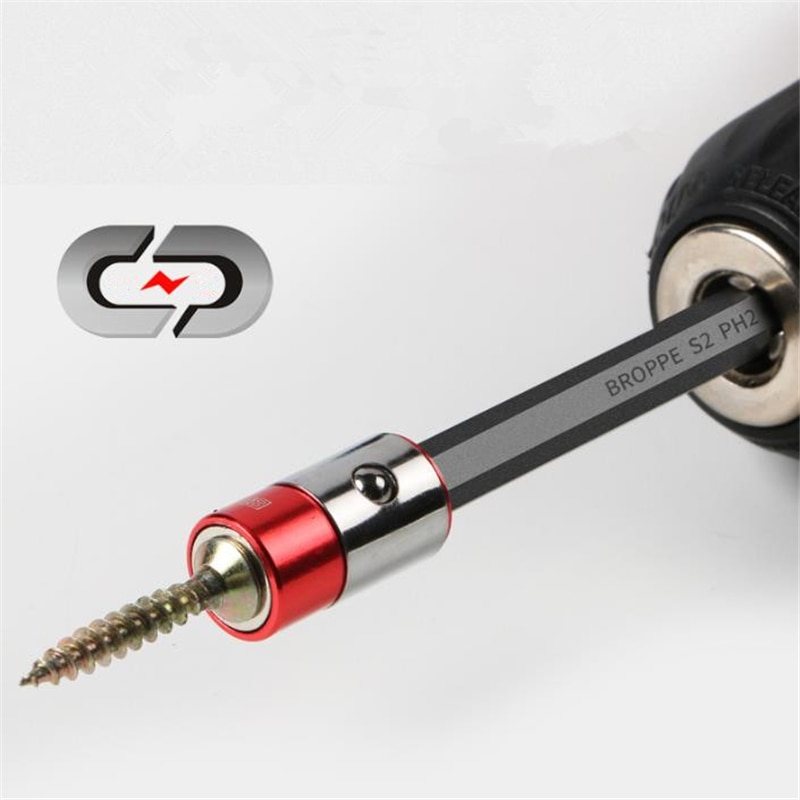 10 + 1 65Mm PH2 S2 Gelegeerd Staal Magnetische Dubbele Hoofd 1/4 "Shank Elektrische Schroevendraaier Bit Set Met sterke Magnetische Ring
