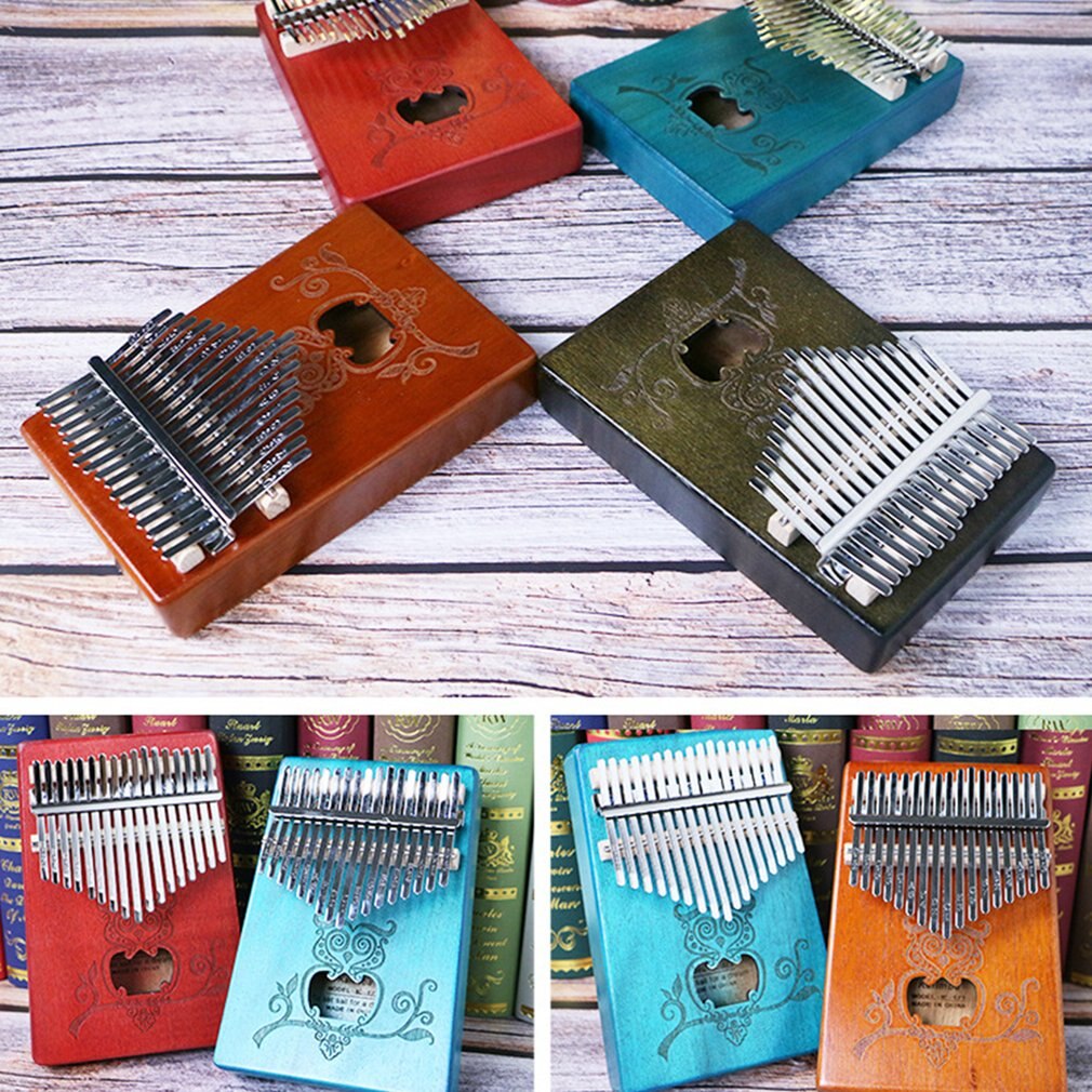 kalimba 17 key Thumb Piano Mahogany Wooden mbira musical instrumentos musicales 30 key instruments calimba machine teclado