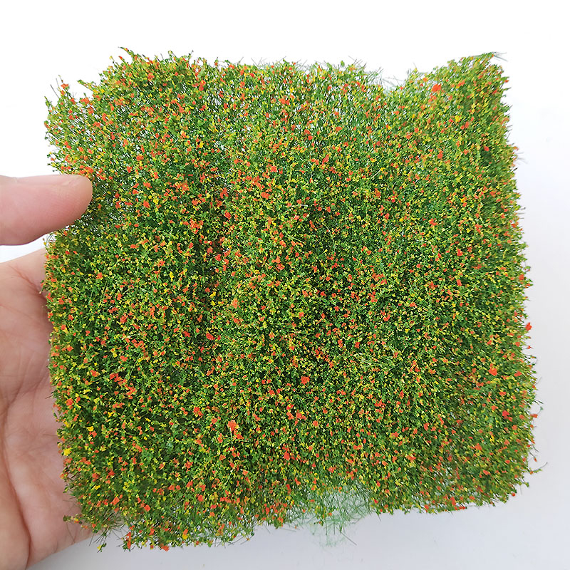 Simuleringsmodell gress plen håndrevne blomsterklaser modellbygging hagedekorasjon gjør-det-selv-materialer modell forstad vegetasjon