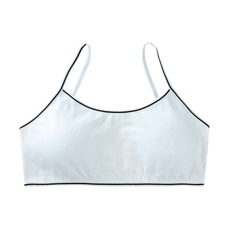 Bobo Bora-Sujetador de entrenamiento de algodón para chicas adolescentes, ropa interior sin costuras con relleno, transpirable, grande, deportivo, camisola elástica, Bralette: W