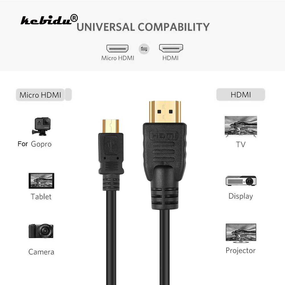 Original High Speed 1.5m Black Micro USB to HDMI-compatible Cable 1080P HDTV Adapter For Samsung Galaxy Note 3 Multimedia