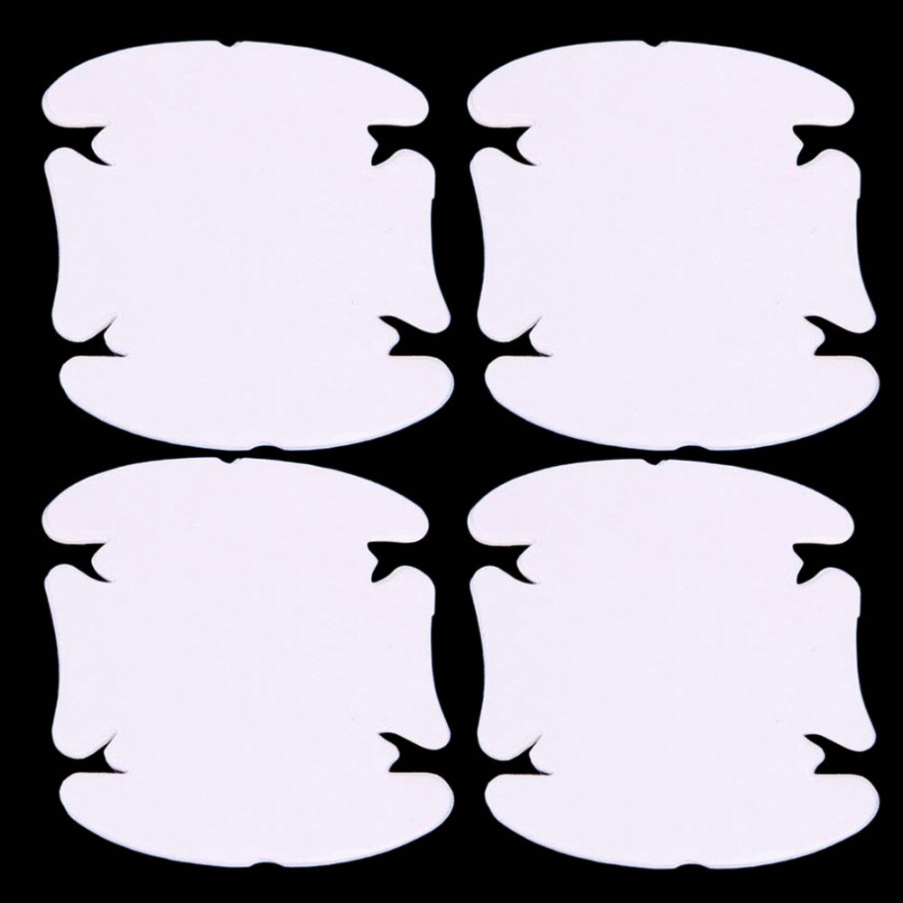 4 Sheets Adhensive Car Door Handle Scratches Film Guard Shakes Protector