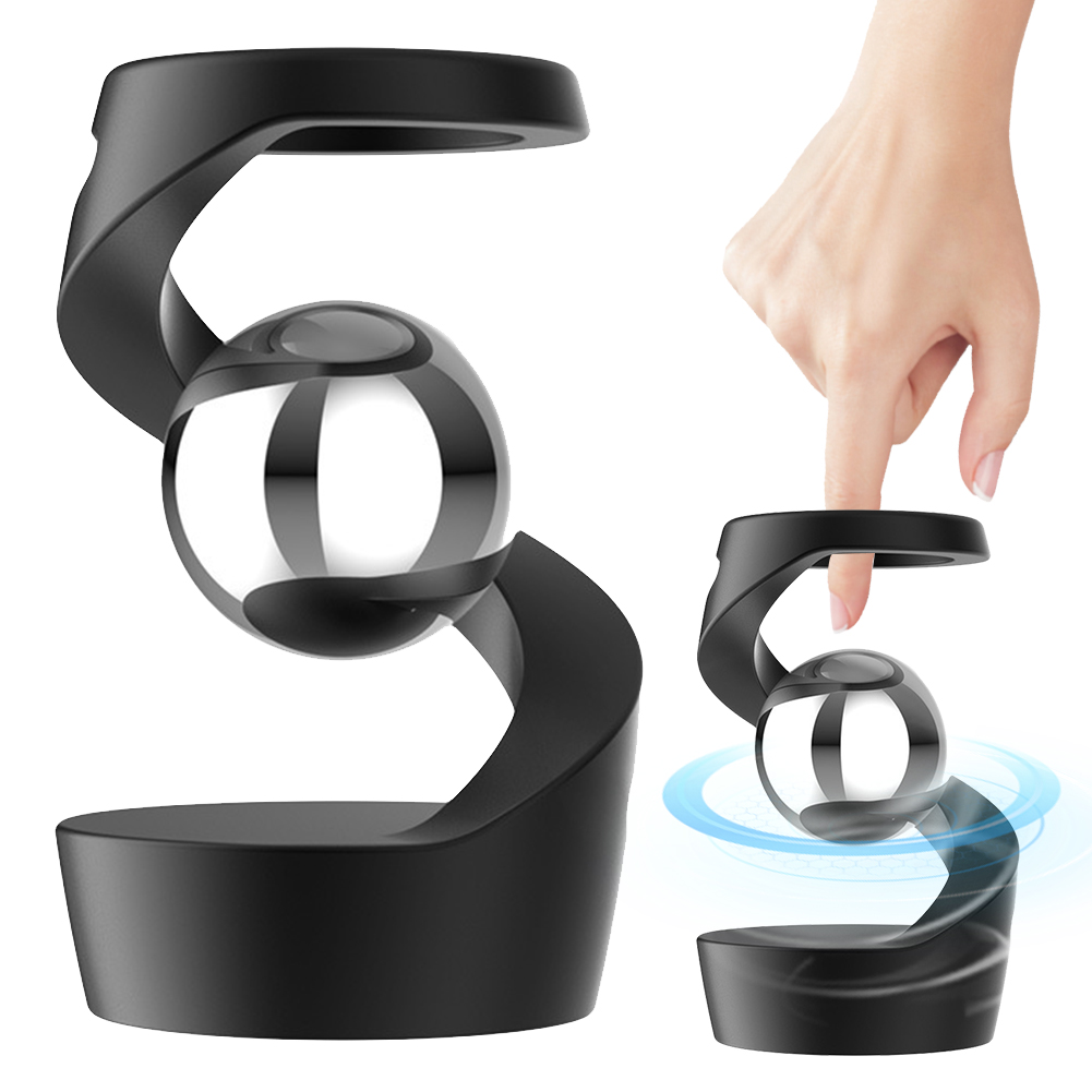 Gravity Defying Kinetic Desk Toy Desktop Floating Gyroscope Fidget Spinners Levitating Desk Toy for Office Desk Decor