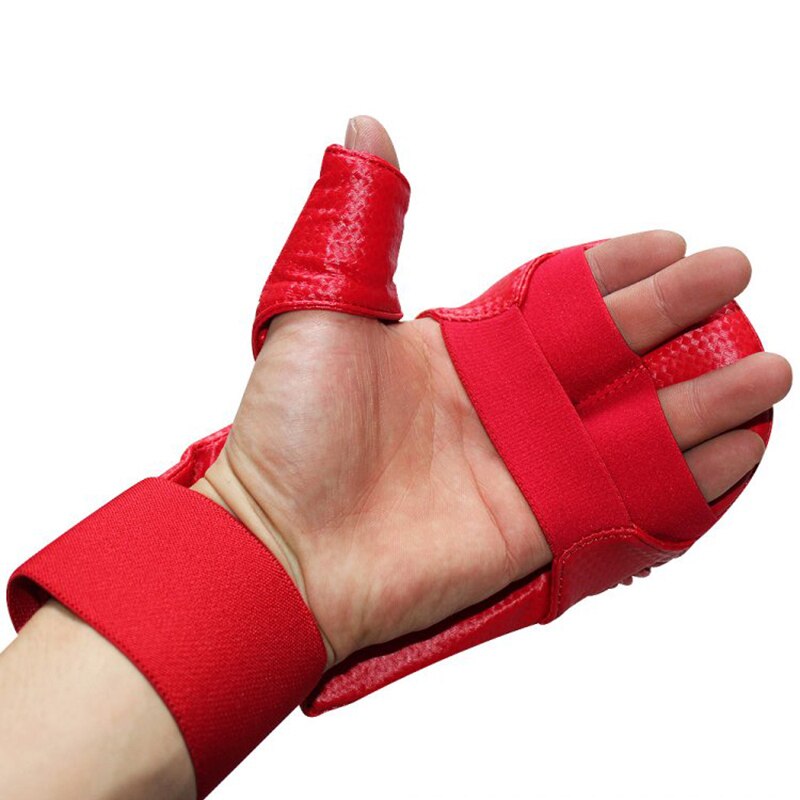 Guantes de Karate para niños, guantes de entrenamiento kárate, azul y rojo