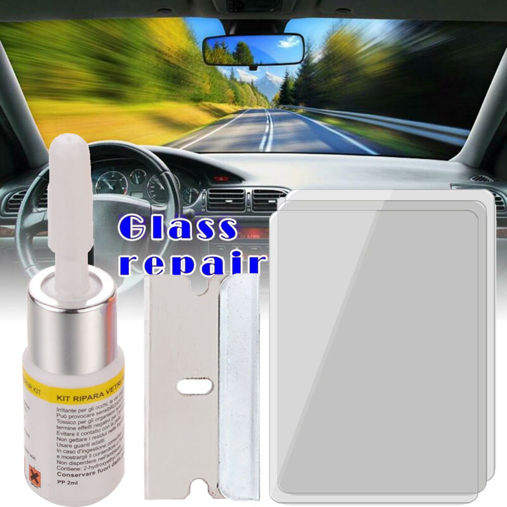 Car Windshield Repair Agent Automotive Glass Window Scratch Crack Restore Screen Polishing Repair Tool Kit