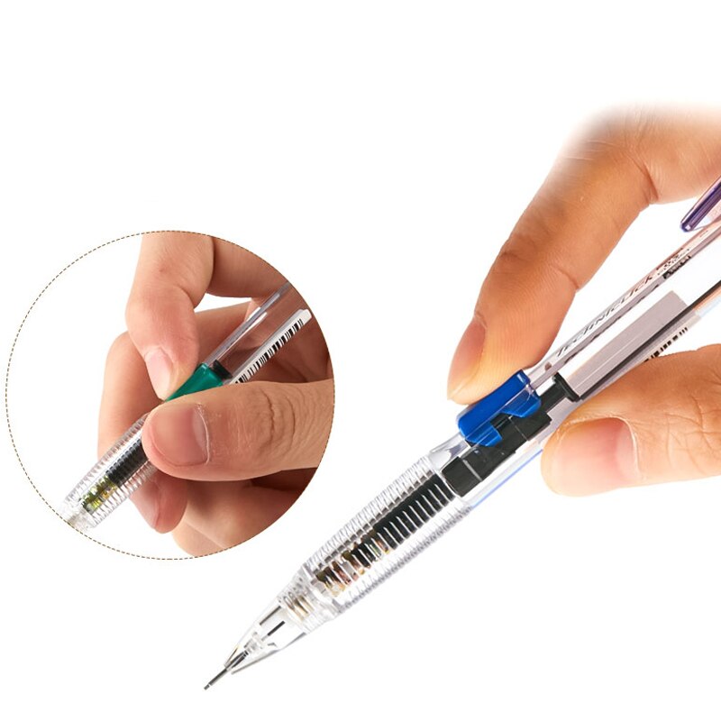 1 pcs Pentel Techniclick Mechanical Pencil 0.5mm PD105T Classic Side Press Automatic Pencil Japan Black/Blue/Green/Pink Color