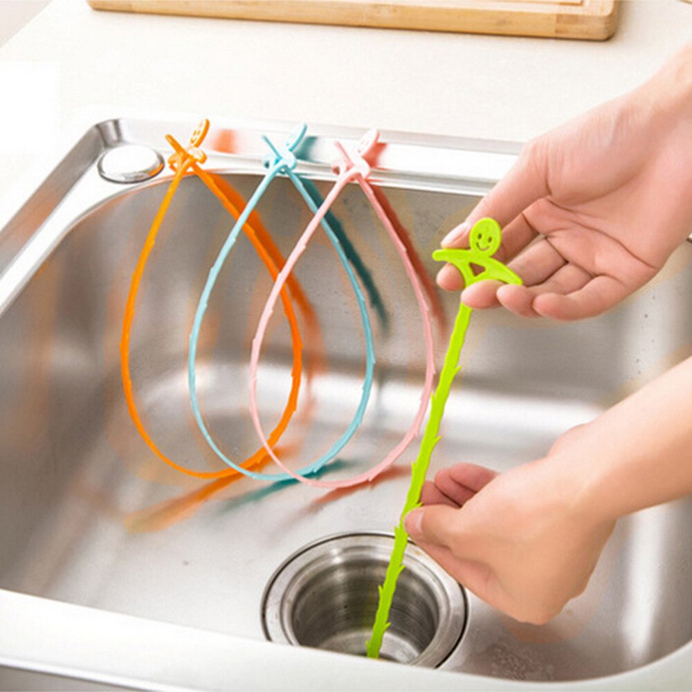 1 Pcs Drain Cleaner Fixed Sink Tub PineBathroom Shower Toliet Slow Removal Clog Hair Tool Dredge tools