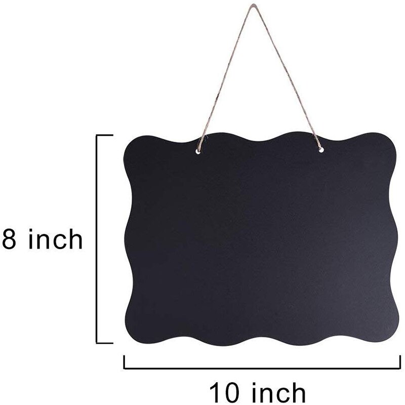 Top4 Schoolbord Borden 8X10 Inch Dubbelzijdig Uitwisbare Message Board Met Lanyard En Schoonmaakdoekje, geschikt Voor Bruiloft, Kit
