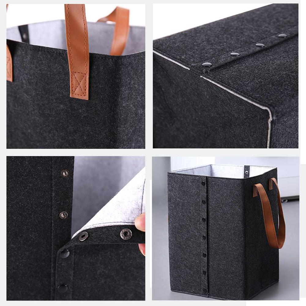 51L duży składany składany filcowy kosz na pranie organizator składany brudny kosz na bieliznę kojec