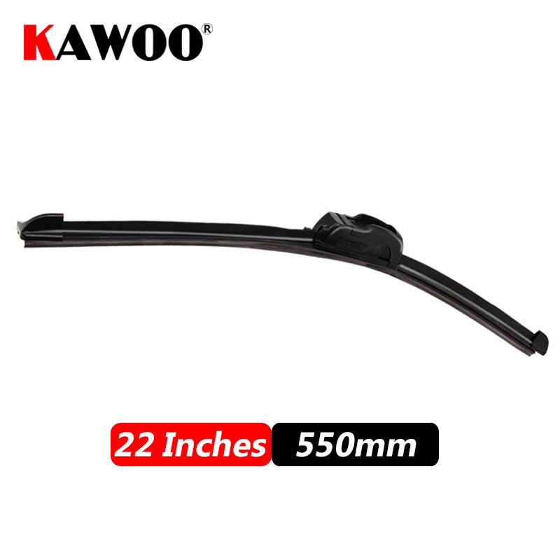 KAWOO Car Wiper Blade U Hook Universal Frameless Bracketless Rubber Car Windshield Wipe Blades 14"16"17"18"19"20"21"22"24"26"28": army green / 13Inches 325mm