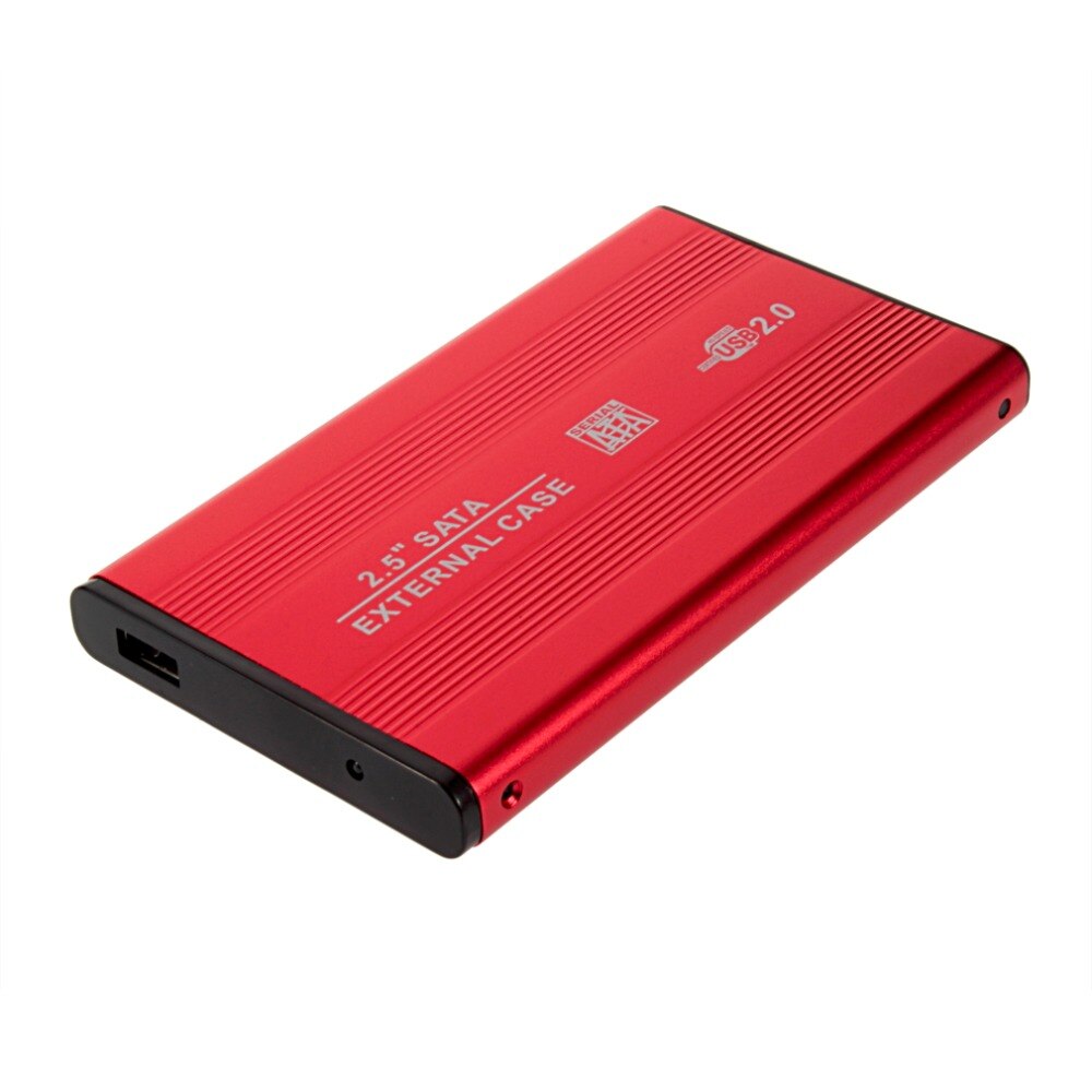 1 pcs USB 2.0 2.5 Inch Shockproof USB 2.0 Aluminium Externe Opslag SATA Harde Schijf HDD Enclosure Box Case