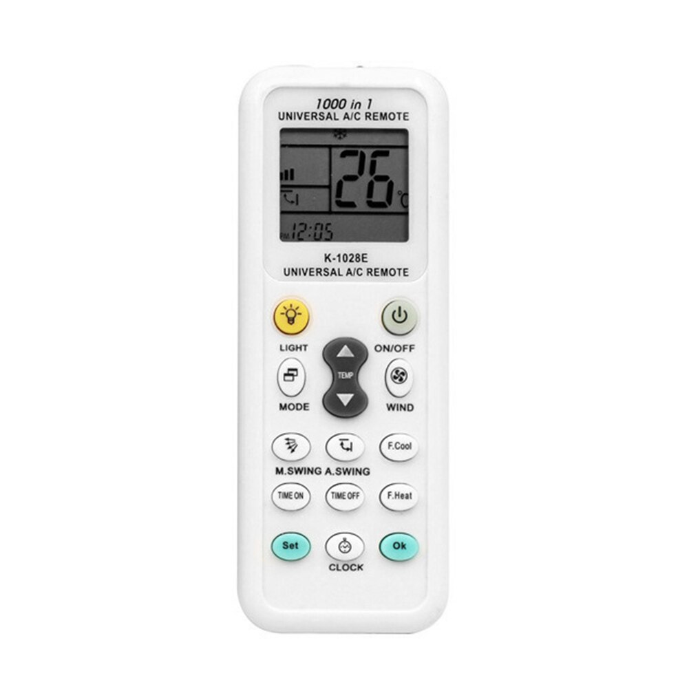 1000 in 1 Universal Wireless Remote Control K-1028E AC Digital LCD Remote Control for Air Conditioner Air Conditioner Remote: Default Title