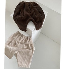 MILANCEL-pantalones de pana para bebé, ropa gruesa para niño y niña, pantalones de pierna ancha a la ,