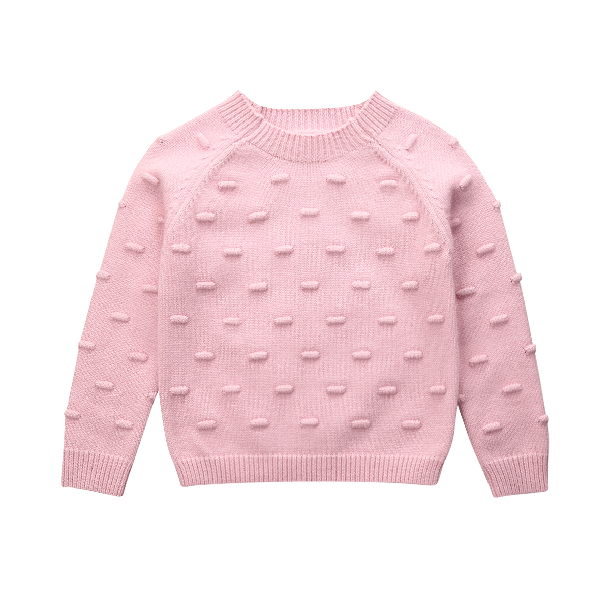 Infant Baby Girl Autumn Winter Clothes Knitted Sweaters Woolen Pullovers Tops: Pink / 3T