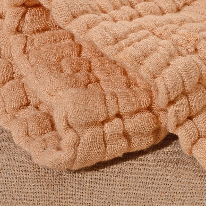 Babyfiltar nyfödd muslin swaddle 6 lager babyhandduk gasväv mjuk filt fast sängkläder set bomull sommartäcke