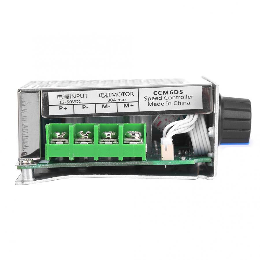 775 DC Motor Controller 30A 1500W PWM Speed Regulator 12~50V Motor Speed Controller with Metal Shell