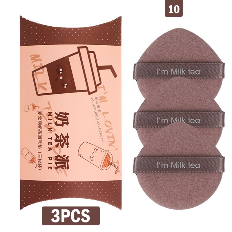 Éponge de maquillage Double face pour femmes, ensemble cosmétique à la fraise, doux, outil de maquillage, 1/3/7 pièces: --N10