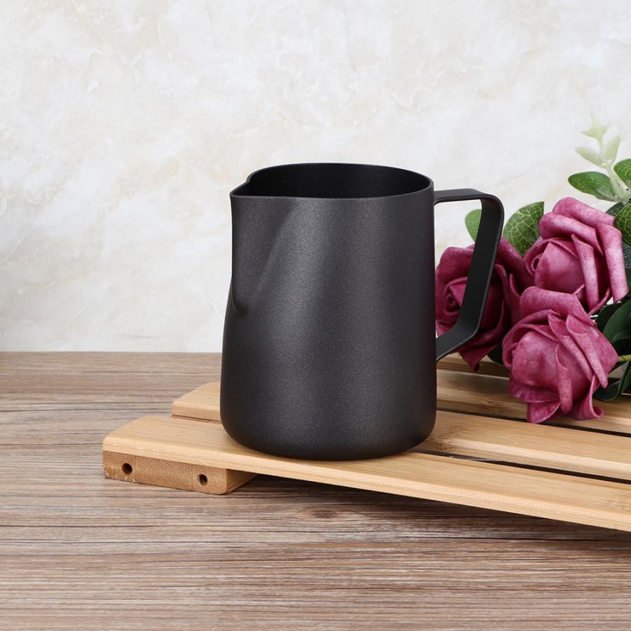 Milk Jug Milk Frother 350ml Stainless Steel Non-Stick Milk Frothing Cup Coffee Pitcher For Latte Art Coffee Shop Bar Kitchen