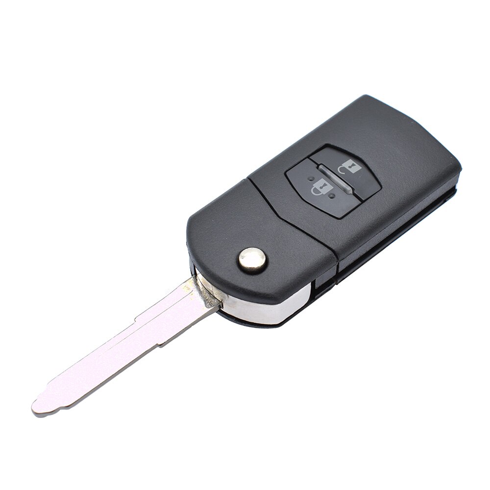 Apktnka Car Remote Key Shell Case For Mazda Demio 2 3 5 6 M2 M3 M5 M6 CX7 CX9 RX8 Replacement Case 2 Button with Uncut Blade