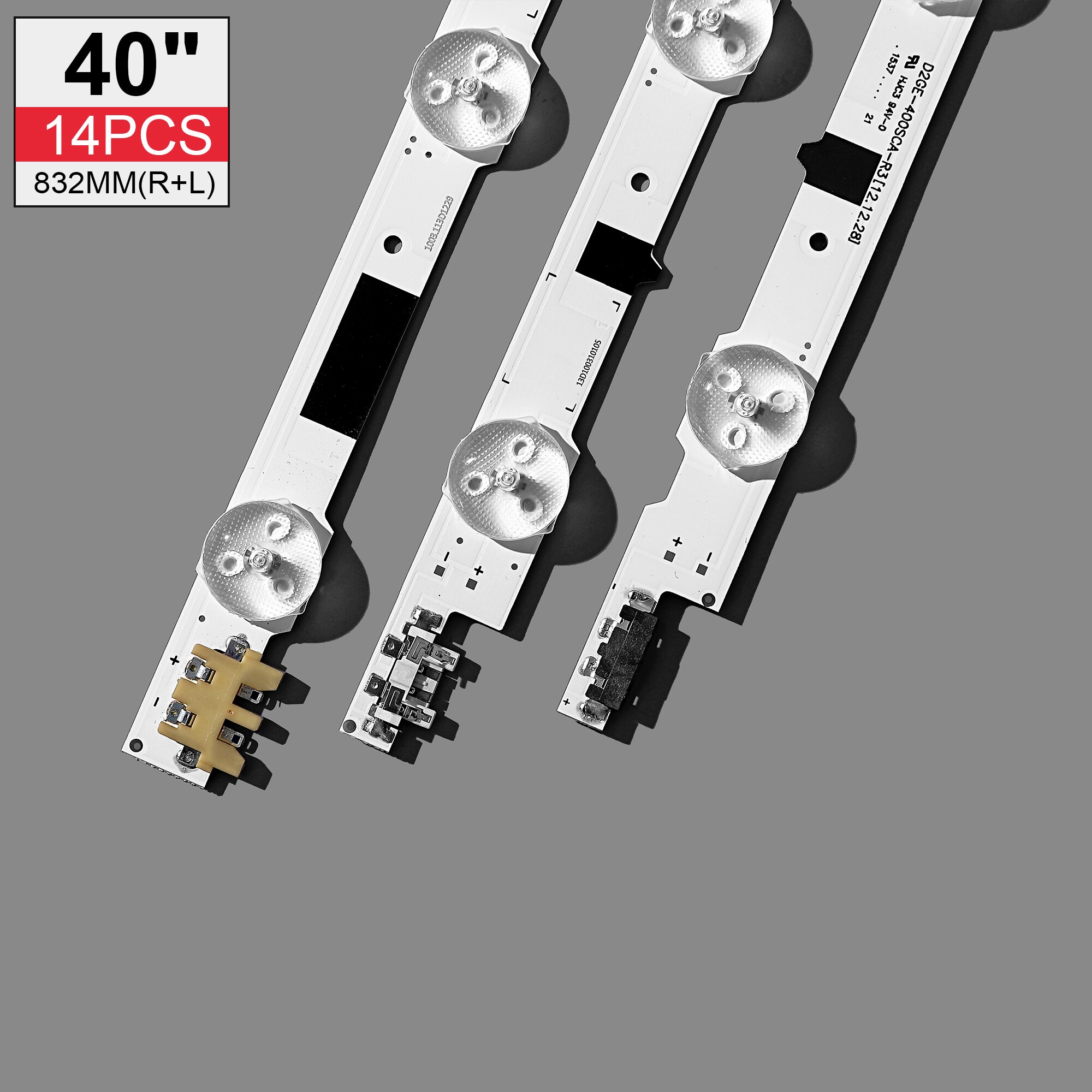 Tira de led de retroiluminación para TV Samsung, luz para modelos D2GE-400SCA-R3, UA40F5500, 2013SVS40F, UE40F6400, D2GE-400SCB-R3, UE40F5000 y UE40F5700 de 40&quot;, 832mm