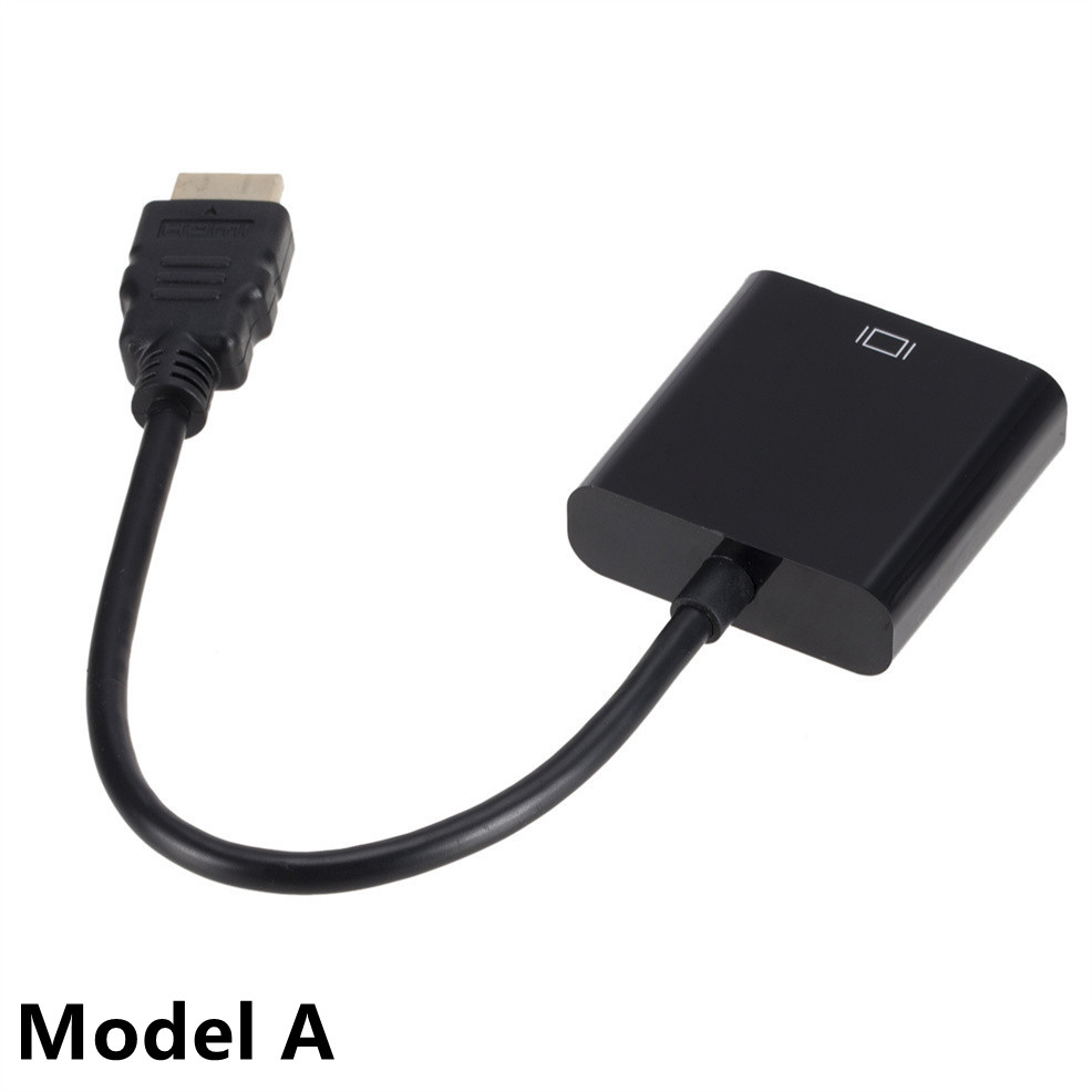 Convertisseur de câble HDMI vers VGA, pour tablettes, ordinateurs portables, PC, TV HD, avec alimentation Audio 3.5, adaptateur convertisseur mâle à femelle