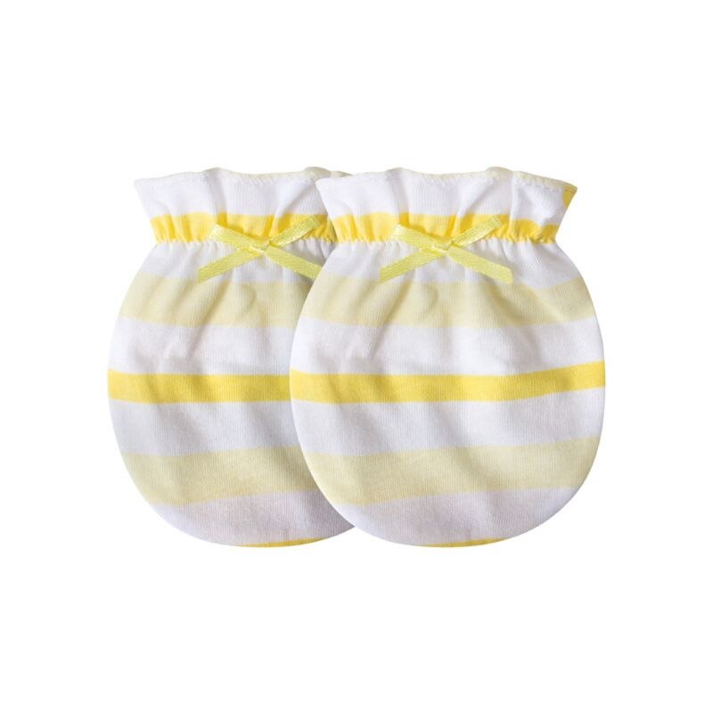 Baby Anti Krabben Handschoenen Pasgeboren Bescherming Gezicht Katoen Scratch Wanten: 9