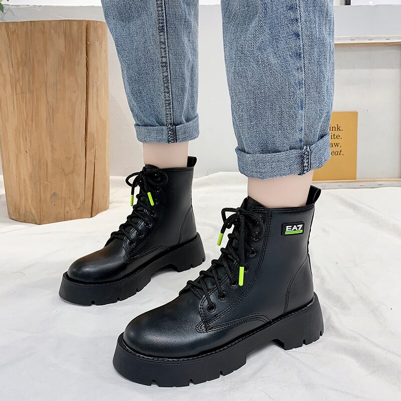 Dameslaarzen herfstlaarzen dames lage hak winterschoenen ronde neus luxe laarzen dames halfhoge