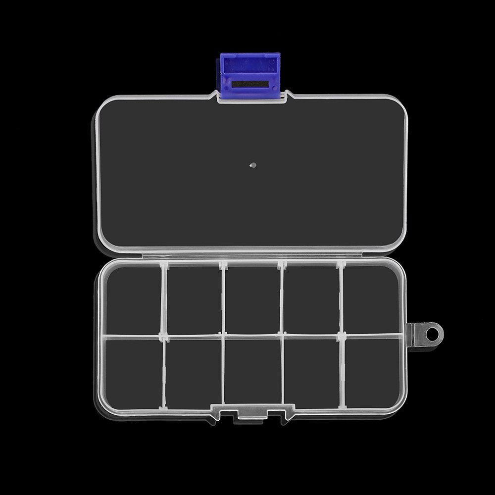 10 Slots Adjustable Clear Plastic Rectangle Storage Box Case Holder Craft Organizer Beads Jewelry Container For Jewelry Storage