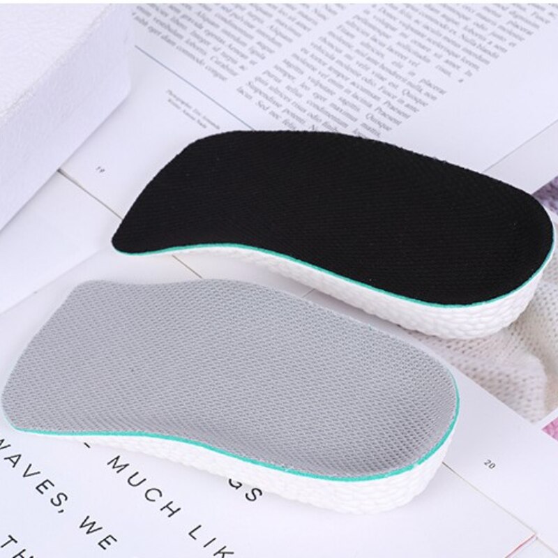 Plantillas para aumentar altura para hombres y mujeres, plantillas para aumentar altura, peso ligero, suaves, elásticas, almohadillas para zapatos, 1,5 CM, 2,5 CM, 3,5 CM