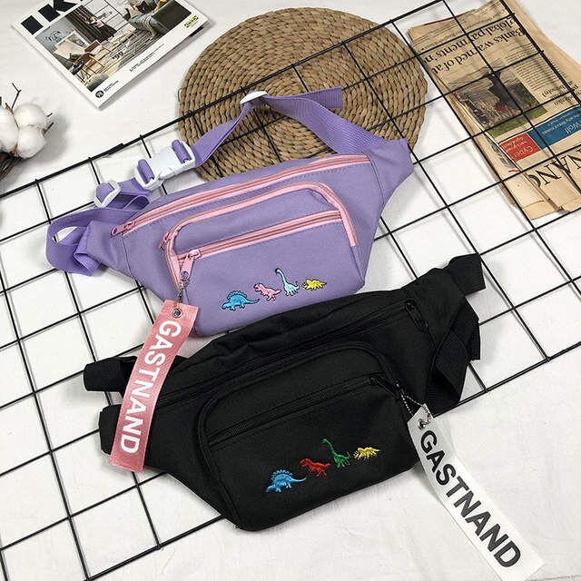 Signore alla moda del Sacchetto Petto Casual Ricamo Crossbody Del Sacchetto di Marea di Marca Hip Hop di Strada di Tendenza Sacchetto Della Vita di Modo Harajuku Sacchetto di Giuda