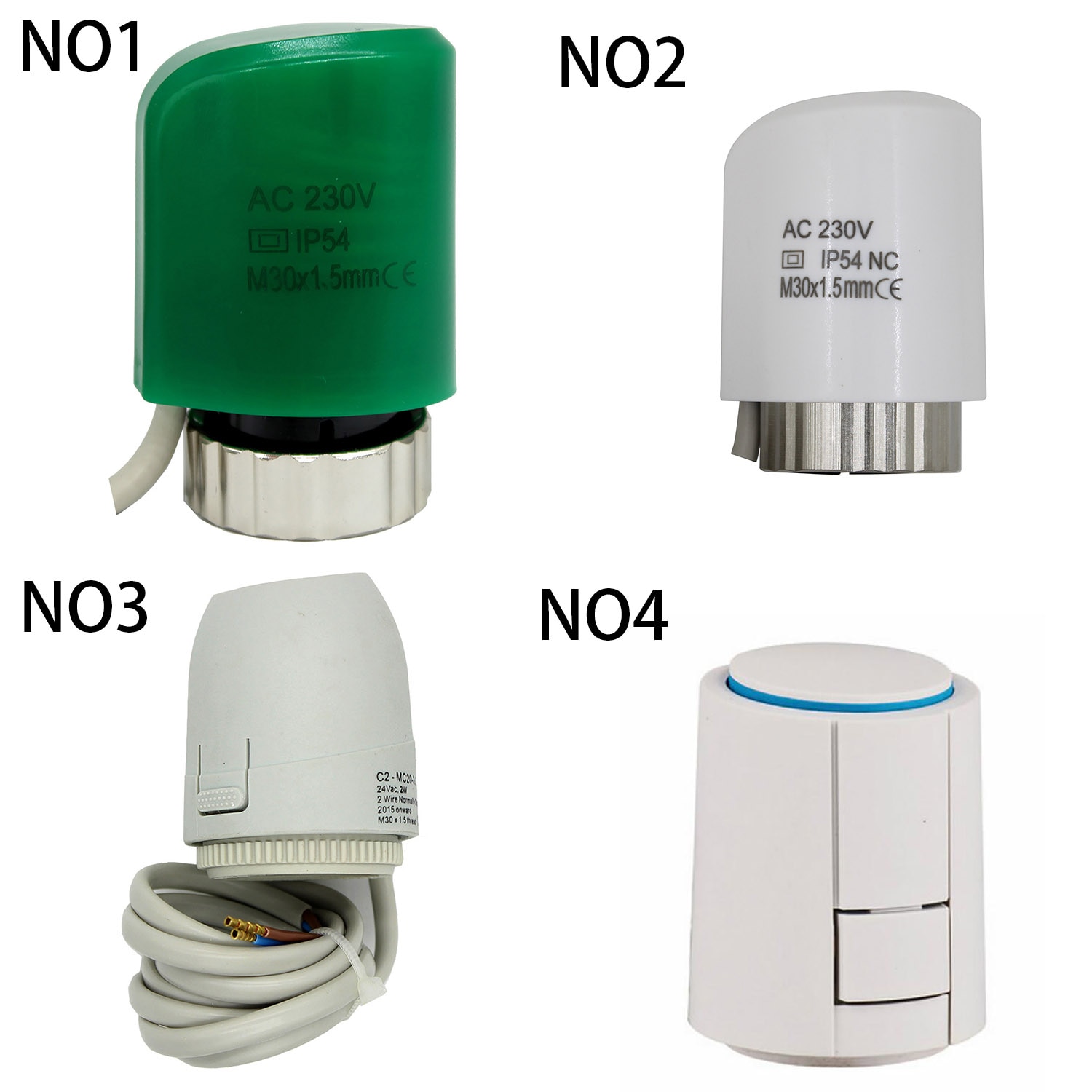 Thermo-elektrische Drive Motor 220 24V Elektrische Thermische Actuator Normaal Gesloten Open Voor Vloerverwarming Spruitstuk Radiator