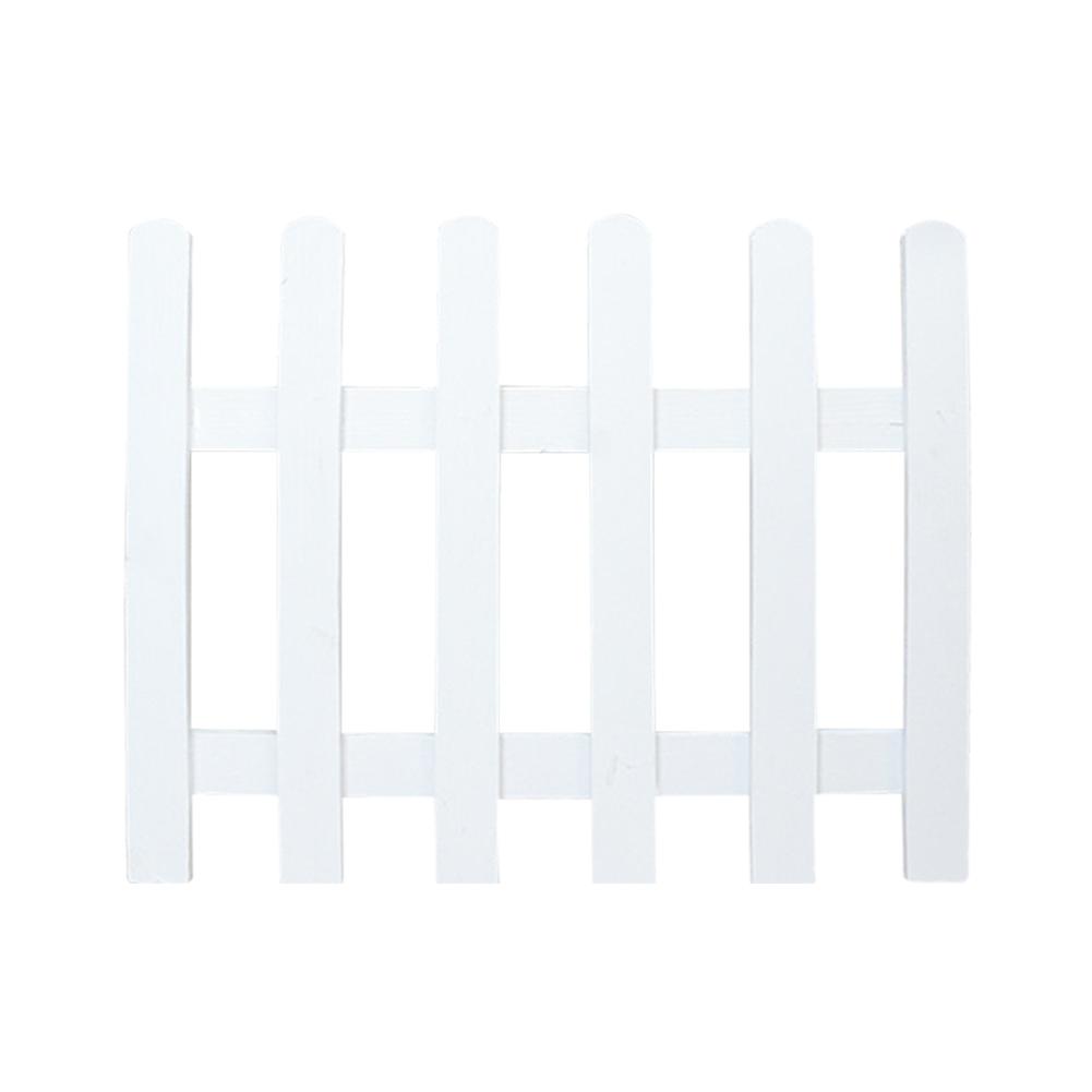 Wooden Picket Fences Miniature Fairy Garden Fence For Christmas Wedding Party Garden Home Decoration: White