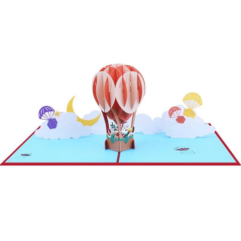 Christmas 3D Cards Pop Up Greeting Cards for Xmas Year Greeting Cards Paper Craft Merry Christmas Cards: 3