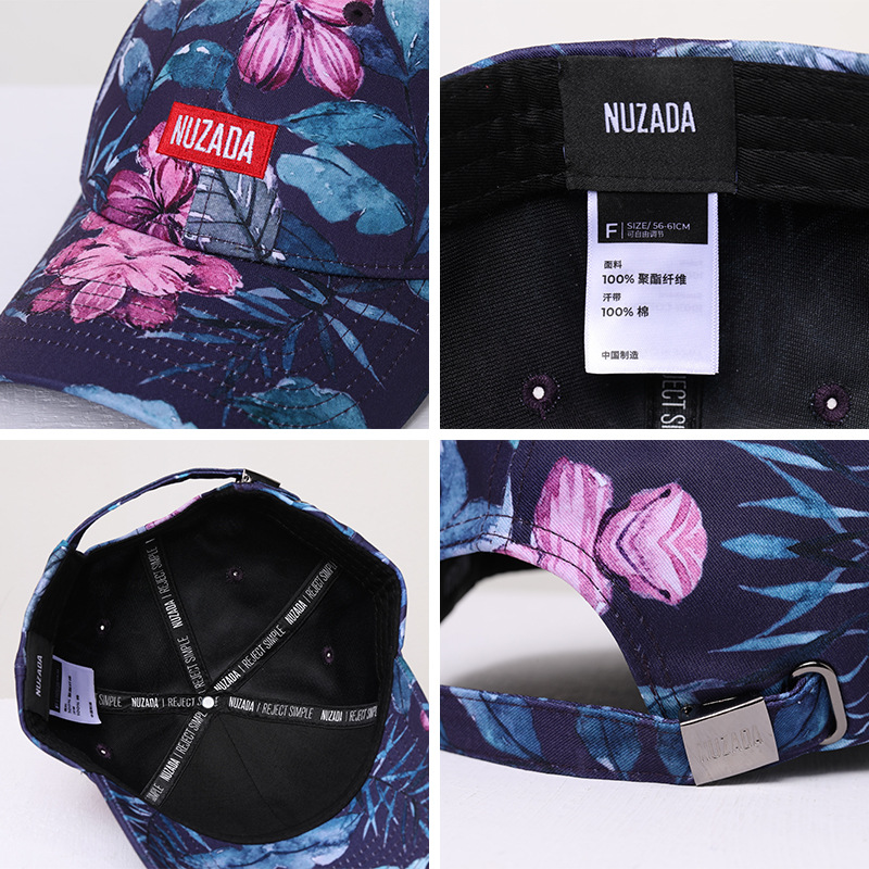 Baseballpet heren dames bloemen verstelbare snapback pet straat hiphop petten stijl