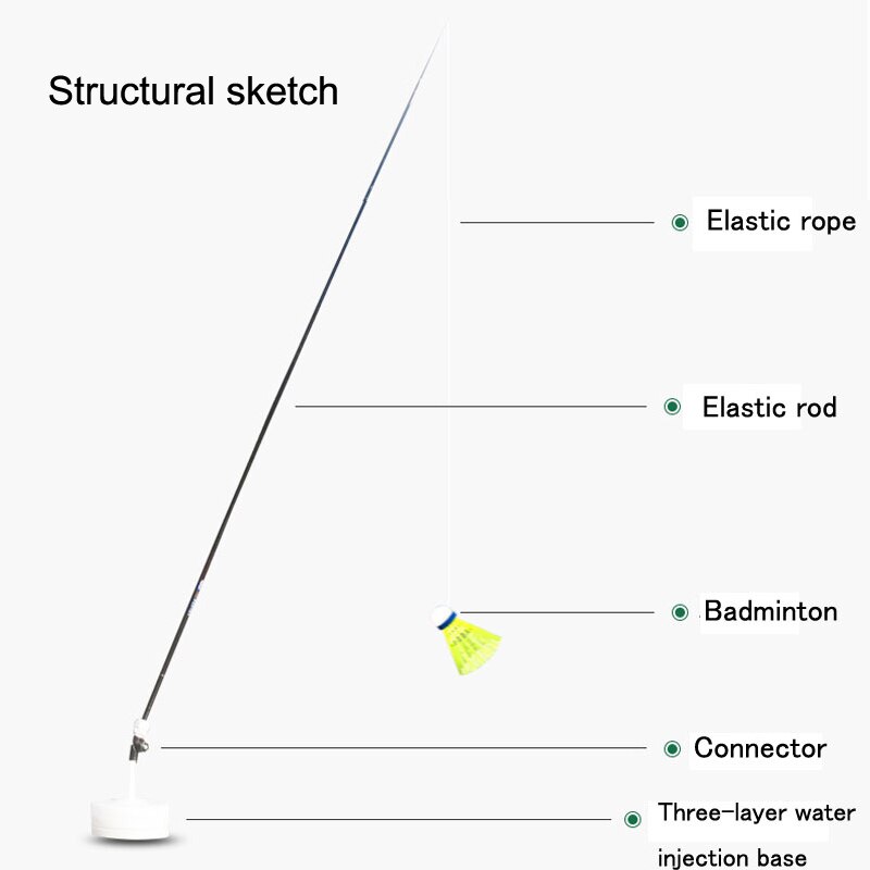 Professionelle Badminton Trainer Stretch Badminton Schläger Ausbildung Sport Selbst-studie Praxis Maschine Badminton Streichelte Hause Set