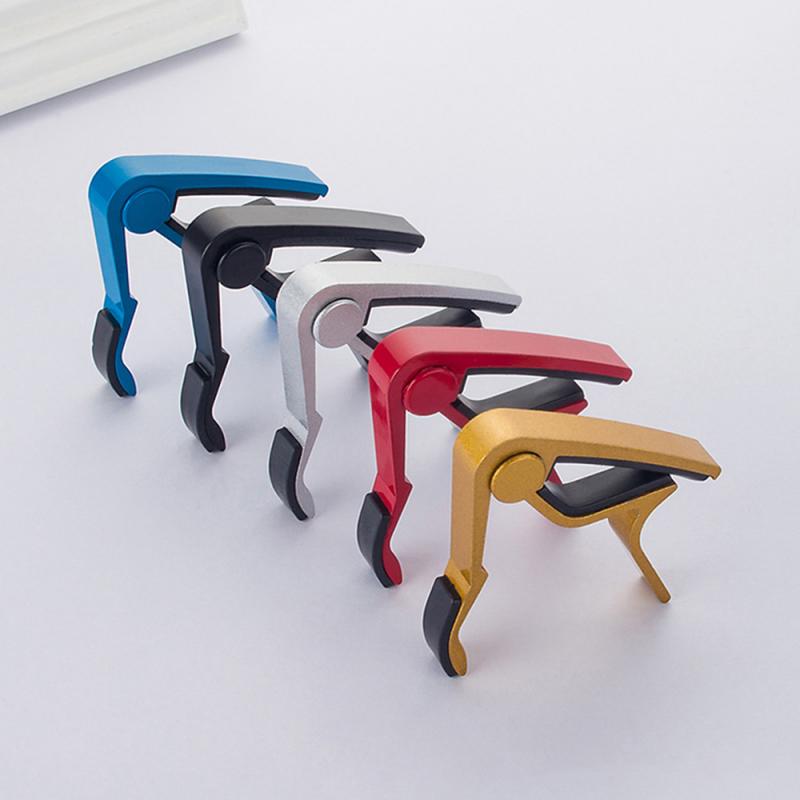 Pinzas de gatillo de cejilla para guitarra eléctrica acústica, guitarras Clásicas y Banjo, afinador con Clip, ukelele, accesorios de Metal para guitarra