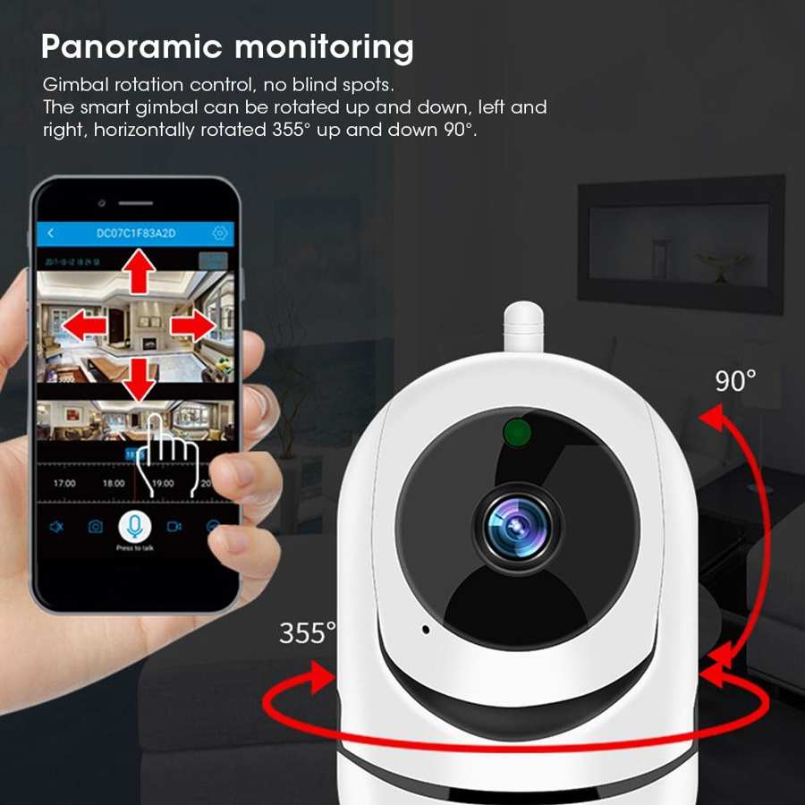 1080p hd-kamera ip trådløs infrarød overvågningsmonitor til menneske til sikkerhed i hjemmet  ac 100v ~ 240v